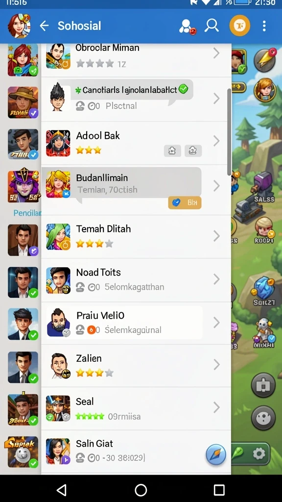 emon77 - Screenshot menampilkan karakter kustomisasi yang menarik.