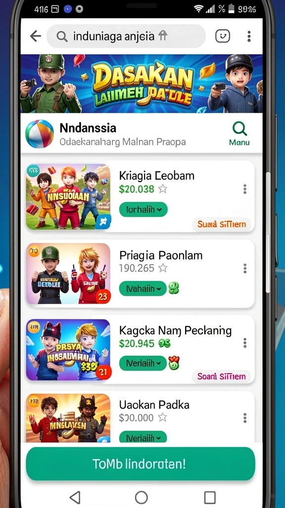 rejekigames - Tampilan antarmuka yang menarik dan mudah digunakan.