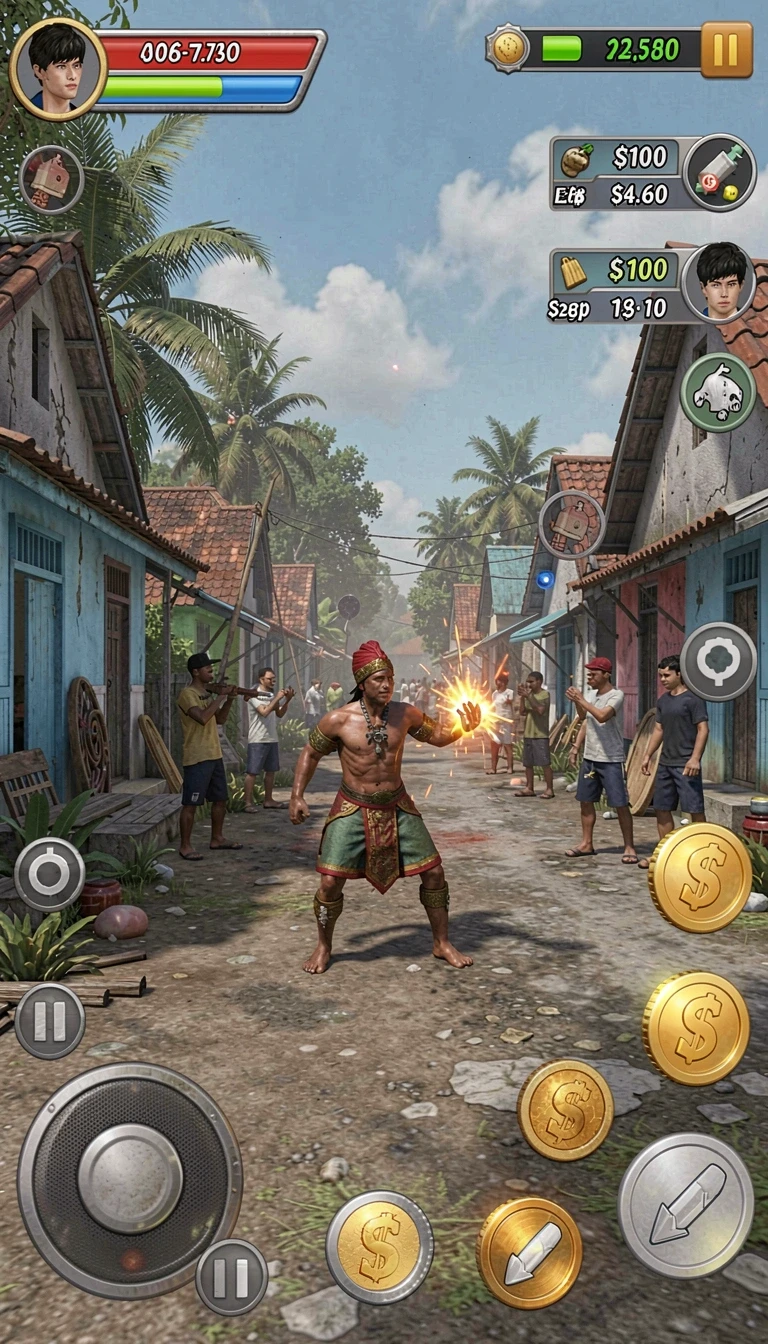 siap108 - Tangkapan layar menunjukkan level pertama yang menggembirakan.