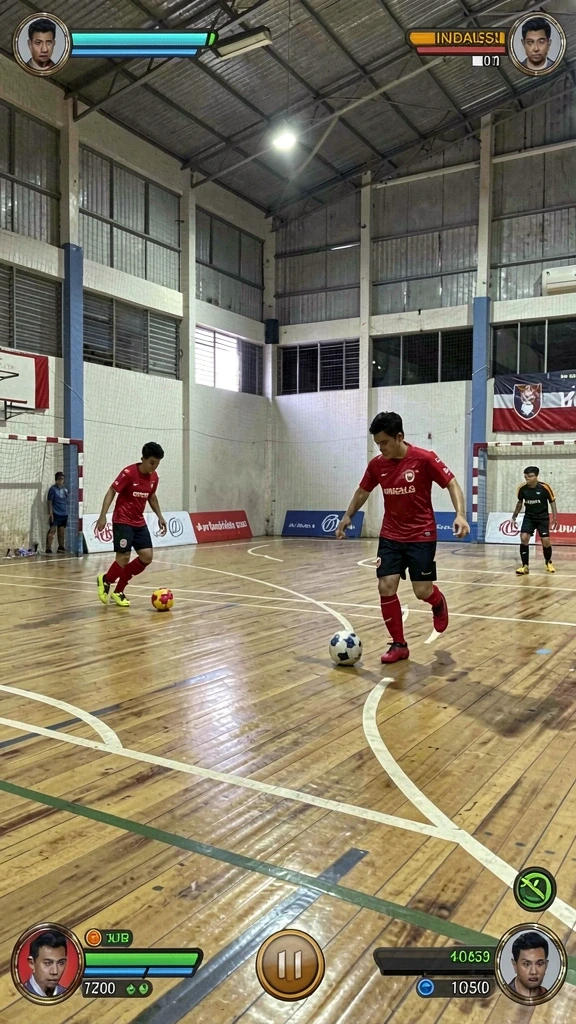 zk7 - Tangkapan layar menunjukkan karakter utama dalam aksi.